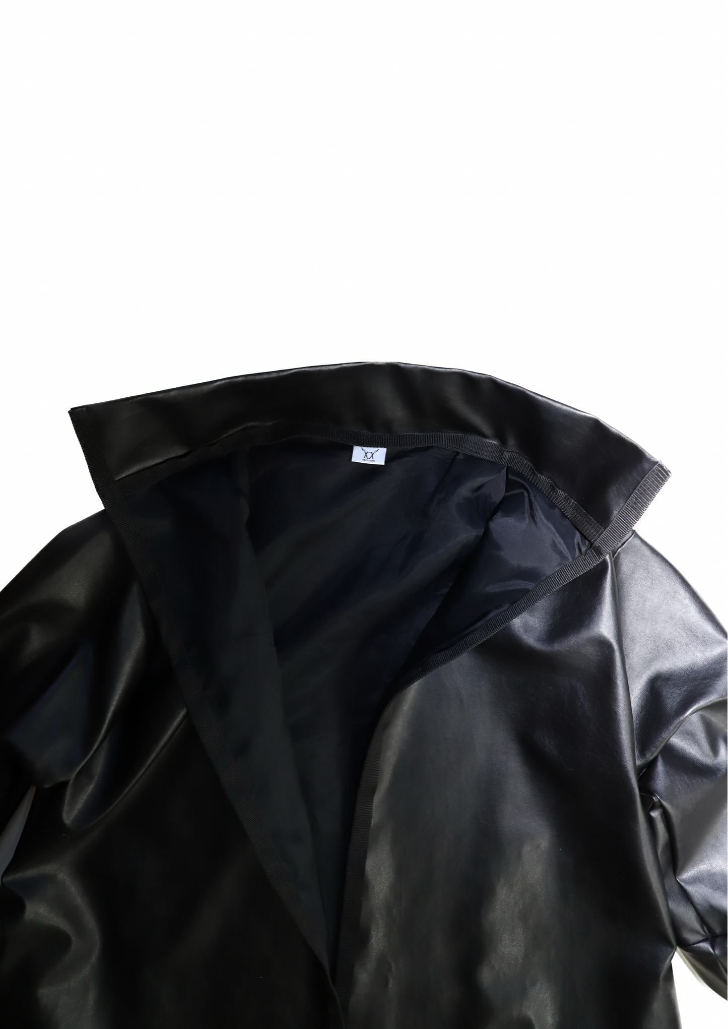 The Opo long leather jacket