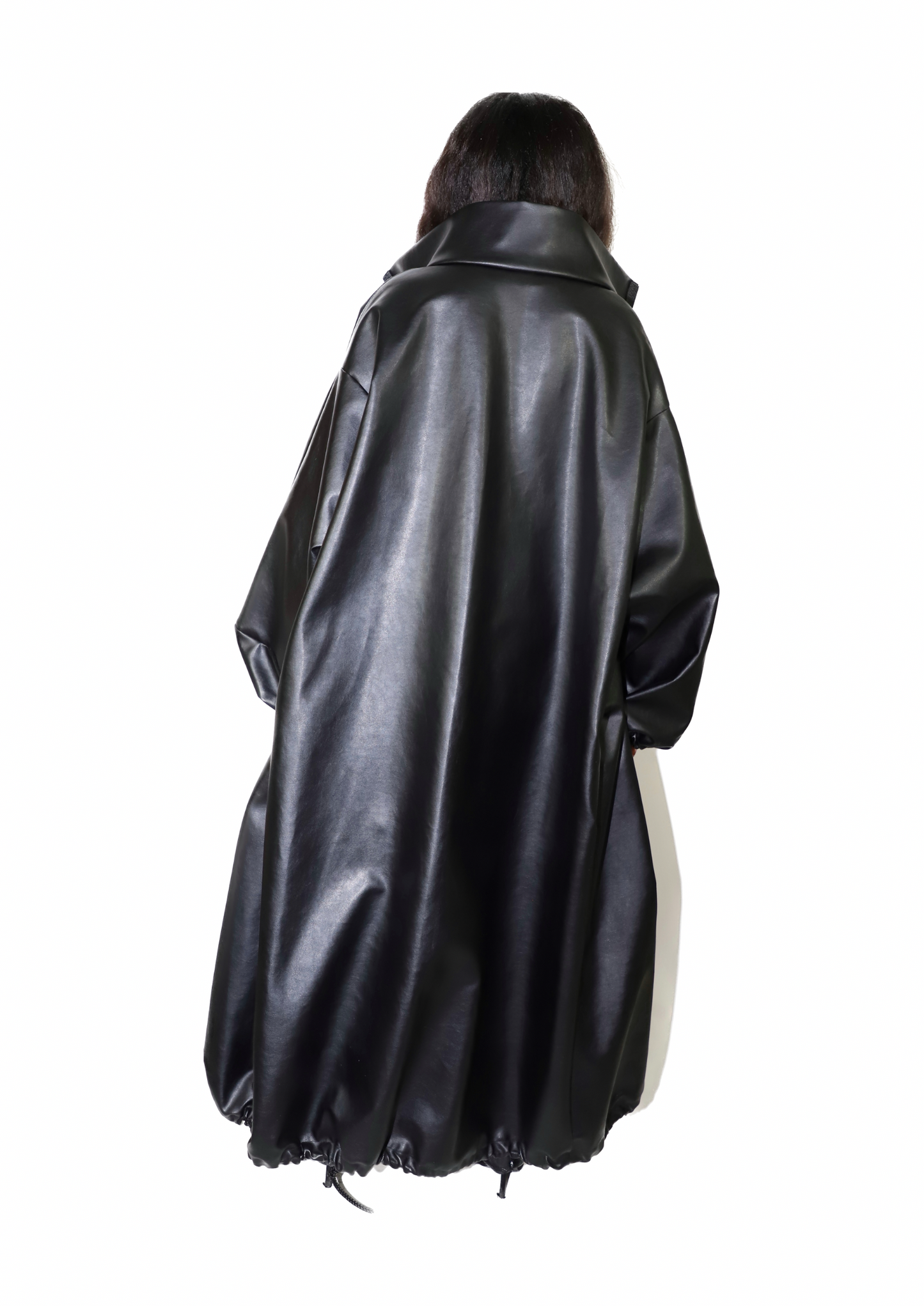 The Opo long leather jacket