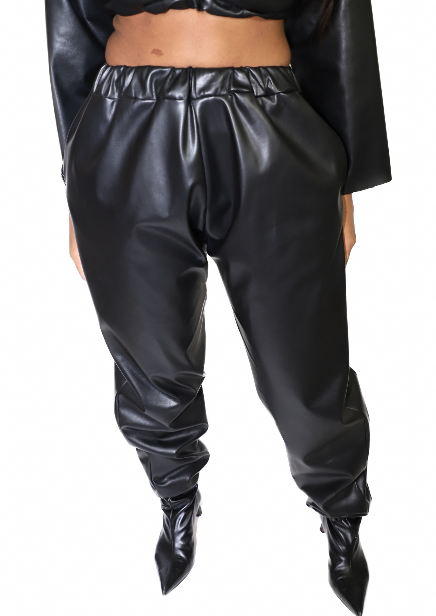 The Oraclo leather track pants